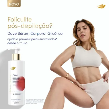Dove S&eacute;rum Hidratante Corporal Glic&oacute;lico e Reparador de Textura Pele com Textura Irregular 380ml