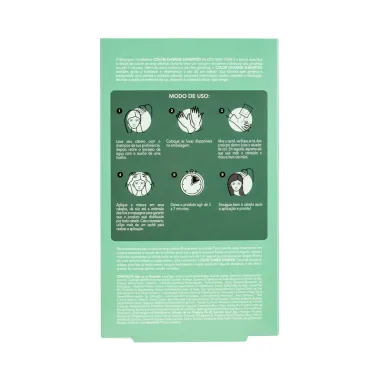 Shampoo Tonalizante Kiss New York Color Change Cor Borgonha com 3 Unidades