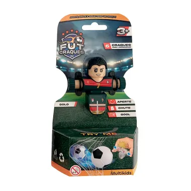 Mini Boneco Colecion&aacute;vel Fut Craques FC Multikids  3+ Anos Sortidos 1 Unidade