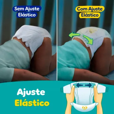 Fralda Pampers Confort Sec Tamanho M 108 Unidades Descart&aacute;veis Pacote Econ&ocirc;mico