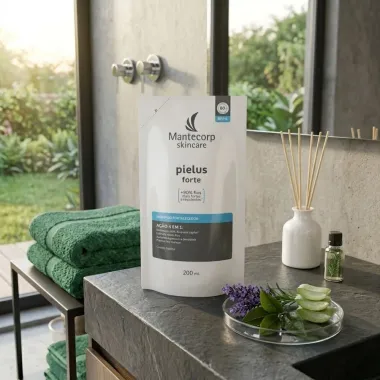 Shampoo Fortalecedor Mantecorp Skincare Pielus Forte A&ccedil;&atilde;o 4 em 1 Refil 200ml