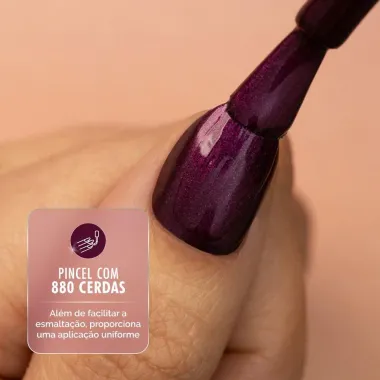 Esmalte Risqu&eacute; Diamond Gel Cybercolors Cor Metr&oacute;pole Noturna Met&aacute;lico 9,5ml