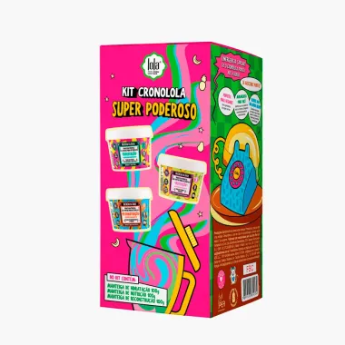 Kit Cronolola Lola Super Poderoso 3 Manteigas Hidrata&ccedil;&atilde;o Nutri&ccedil;&atilde;o e Reconstru&ccedil;&atilde;o com 100g cada