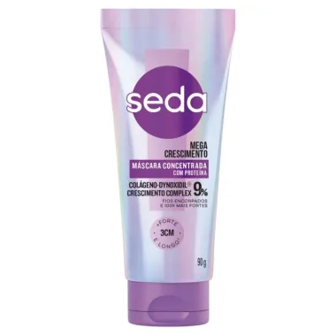 M&aacute;scara Concentrada com Prote&iacute;na para Tratamento Seda Mega Crescimento 90g