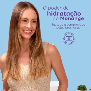 Shampoo 300ml e Condicionador 170ml Monange Lisos Brilhantes