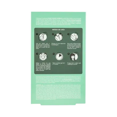 Shampoo Tonalizante Kiss New York Color Change Cor Castanho M&eacute;dio com 3 Unidades