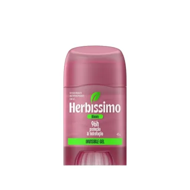 Desodorante Herb&iacute;ssimo Bloom Invisible Gel Antiperspirante 96h Prote&ccedil;&atilde;o e Hidrata&ccedil;&atilde;o Stick 45g