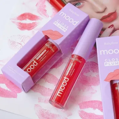 Gloss Labial Ruby Rose Mood Efeito Plump Hb573