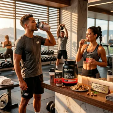 On Optimum Nutrition 100% Whey Protein Gold Standard Sabor Cookies e Cream 837g