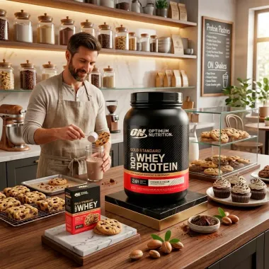 On Optimum Nutrition 100% Whey Protein Gold Standard Sabor Cookies e Cream 837g