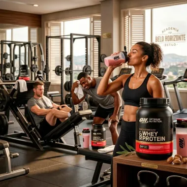 On Optimum Nutrition 100% Whey Protein Gold Standard Sabor Morango 907g