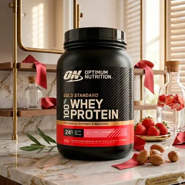 On Optimum Nutrition 100% Whey Protein Gold Standard Sabor Morango 907g