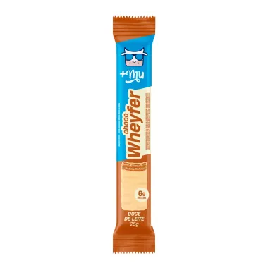 Barra de Prote&iacute;na Choco Wheyfer Mais Mu Sabor Doce de Leite com 6g de Prote&iacute;na 25g