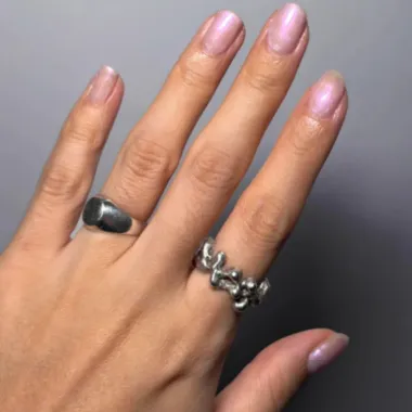 Esmalte Dailus Top Chrome Efeito P&oacute; Cromado Pink Top com 8ml