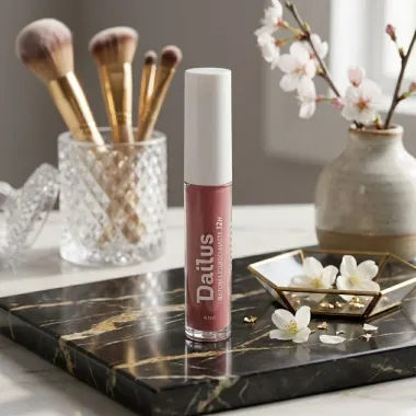 Batom L&iacute;quido Matte Dailus Cor Chocolate 12 Horas 4ml