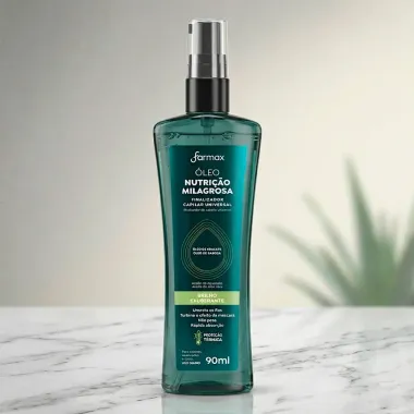 &Oacute;leo Capilar Farmax Nutri&ccedil;&atilde;o Milagrosa Brilho Exuberante Finalizador 90ml