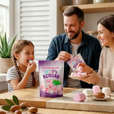 Marshmallow Florestal Zero A&ccedil;&uacute;car Ado&ccedil;ado com St&eacute;via 70g