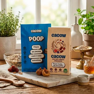 Mix de Farinhas Rico em Fibras Cacow Poop Sach&ecirc; 25g
