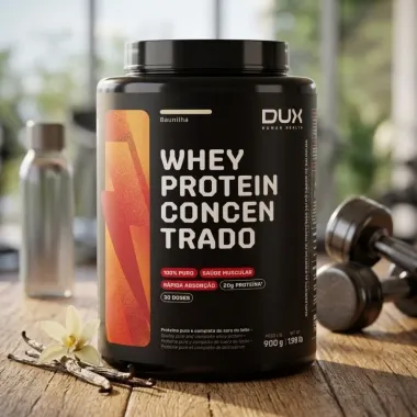 Whey Protein Concentrado Dux Sabor Baunilha 900g
