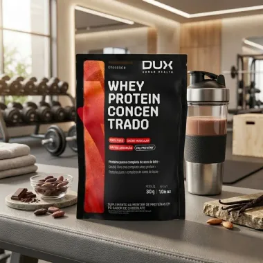 Whey Protein Concentrado Dux Chocolate Sach&ecirc; 30g
