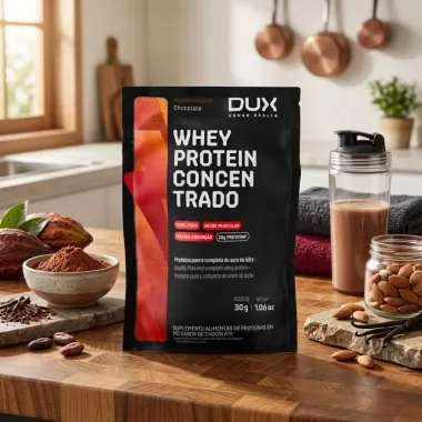 Whey Protein Concentrado Dux Chocolate Sach&ecirc; 30g