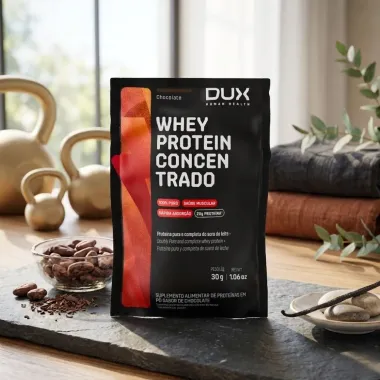 Whey Protein Concentrado Dux Chocolate Sach&ecirc; 30g