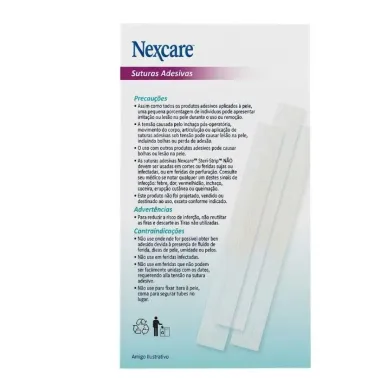 Suturas Adesivas Nexcare 3M com 9 Tamanhos Variados