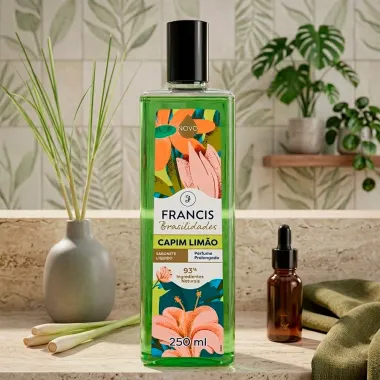 Sabonete L&iacute;quido Francis Brasilidades Capim Lim&atilde;o 250ml