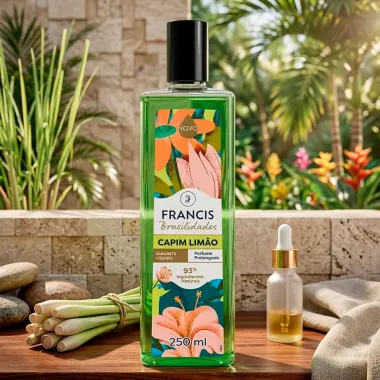 Sabonete L&iacute;quido Francis Brasilidades Capim Lim&atilde;o 250ml
