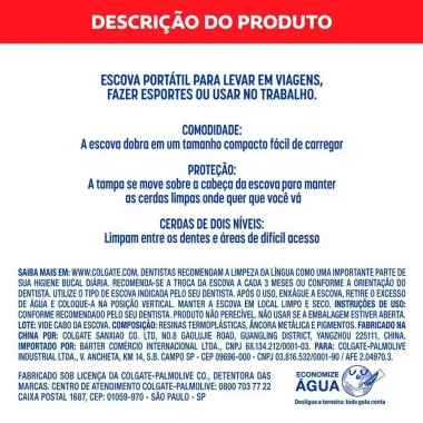 Escova Dental Colgate Port&aacute;til Dobr&aacute;vel Macia 1 Unidade