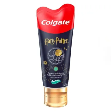 Creme Dental Infantil Colgate Harry Potter Caldeir&atilde;o Borbulhante Sabor Bubble Fruit 100g