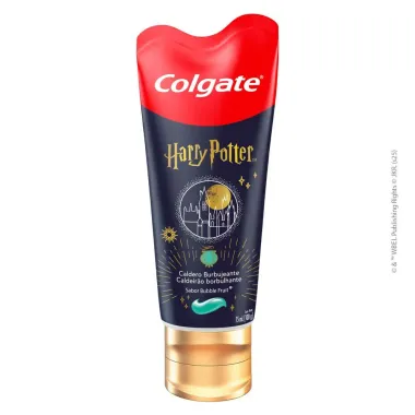 Gel Dental Colgate Harry Potter Caldeir&atilde;o Borbulhante Antic&aacute;rie com Fl&uacute;or Sabor Bubble Fruit 100g