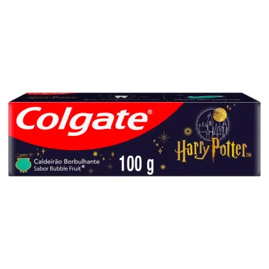 Gel Dental Colgate Harry Potter Caldeir&atilde;o Borbulhante Antic&aacute;rie com Fl&uacute;or Sabor Bubble Fruit 100g