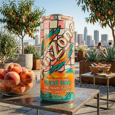 Ch&aacute; Preto Arizona Iced Tea Sabor P&ecirc;ssego 290ml