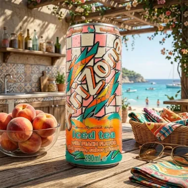 Ch&aacute; Preto Arizona Iced Tea Sabor P&ecirc;ssego 290ml