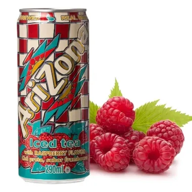 Ch&aacute; Preto Arizona Iced Tea Sabor Framboesa 290ml