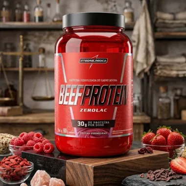 Beefprotein Zerolac Integralmedica Prote&iacute;na Hidrolisada Sabor Frutas Vermelhas 900g