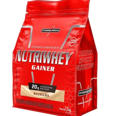 Nutriwhey Gainer Integralmedica 20g de Prote&iacute;na Sabor Baunilha 1,2kg