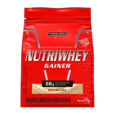 Nutriwhey Gainer Integralmedica 20g de Prote&iacute;na Sabor Baunilha 1,2kg
