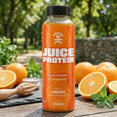 Juice Protein Moving 15g de Prote&iacute;na Sabor Laranja 300ml