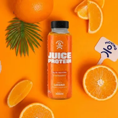 Juice Protein Moving 15g de Prote&iacute;na Sabor Laranja 300ml