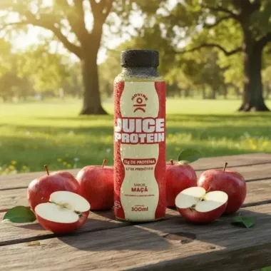 Juice Protein Moving 15g de Prote&iacute;na Sabor Ma&ccedil;a 300ml