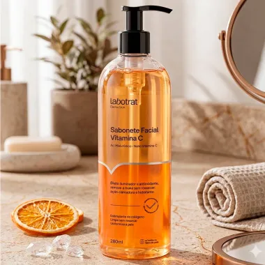 Sabonete Facial Vitamina C Labotrat DermoSkin para Todo os Tipos de Pele 280ml