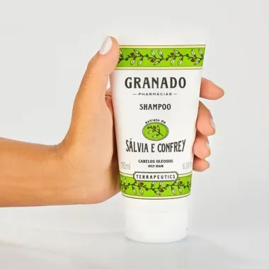 Shampoo Granado Terrapeutics S&aacute;lvia e Confrey para Cabelos Oleosos 180ml