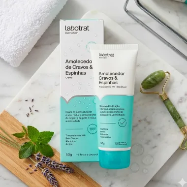 Amolecedor de Cravos e Espinhas Creme Labotrat DermoSkin Facial e Corporal 50g