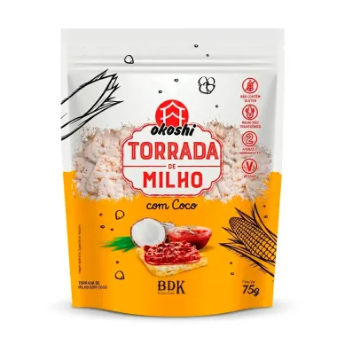 Torrada de Milho Okoshi com Coco Sach&ecirc; 75g