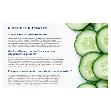 Desodorante Dove Fresh Care Pepino e Ch&aacute; Verde Aerosol Antitranspirante 250ml Tamanho Econ&ocirc;mico