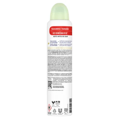 Desodorante Dove Fresh Care Pepino e Ch&aacute; Verde Aerosol Antitranspirante 250ml Tamanho Econ&ocirc;mico