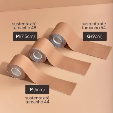 Fita Adesiva para Seios Fita Up Cor Marrom Tamanho P