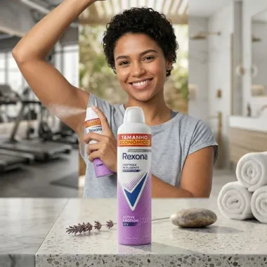 Desodorante Rexona Active Emotion Dry Aerosol Antitranspirante 72h 250ml Tamanho Econ&ocirc;mico